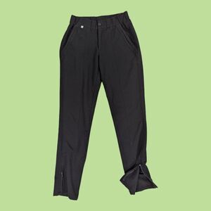 Figs Women's XXS Black Cobija Ankle Zip‎ Scrub Pants Pockets